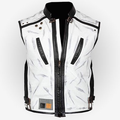 Solo A Star Wars Story White Leather Vest leather jacket