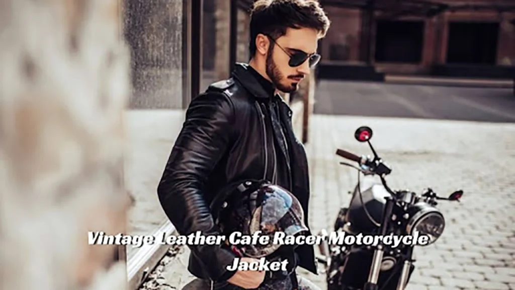 Leather Cafe Racer Motorcycle Jacket, cafe racer