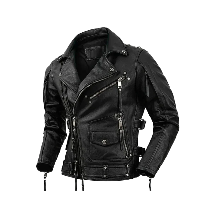 leather jacket biker jacket