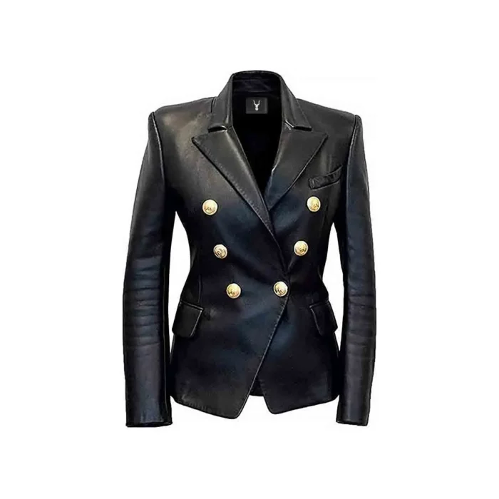 blazer jacket leather blazer