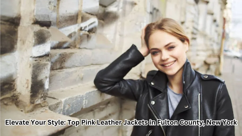 Fulton County Pink Leather Jacket Leather Jacket