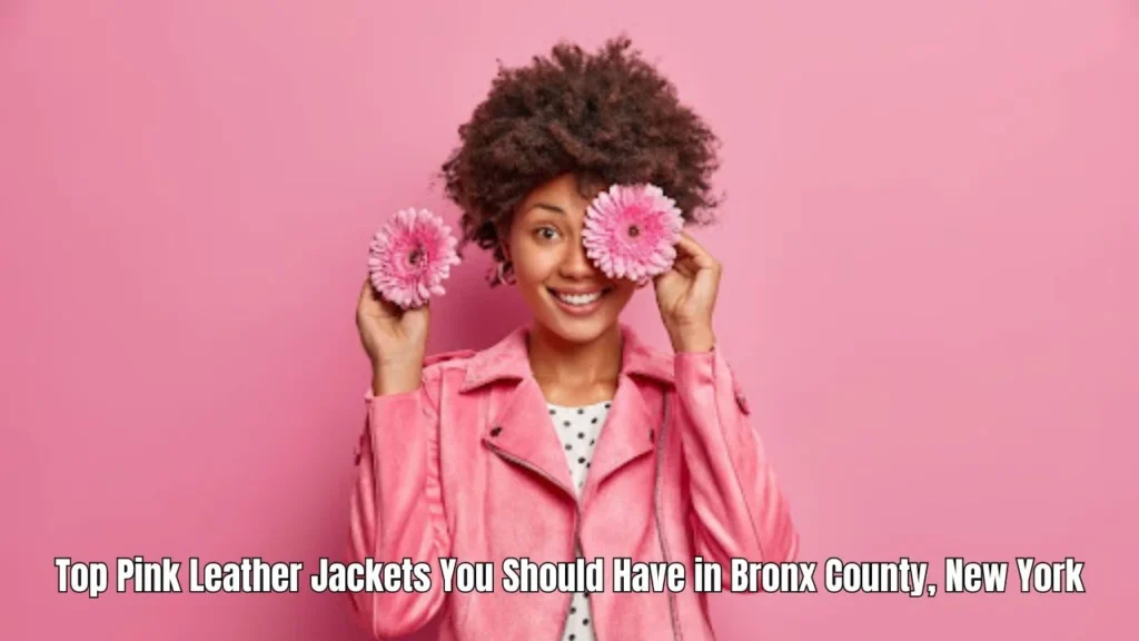 Bronx County Pink Leather Jacket leather jacket