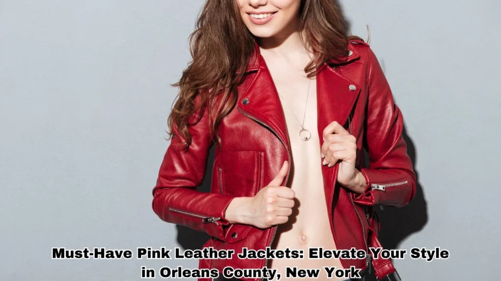 Orleans County Pink Leather Jacket Leather Jacket