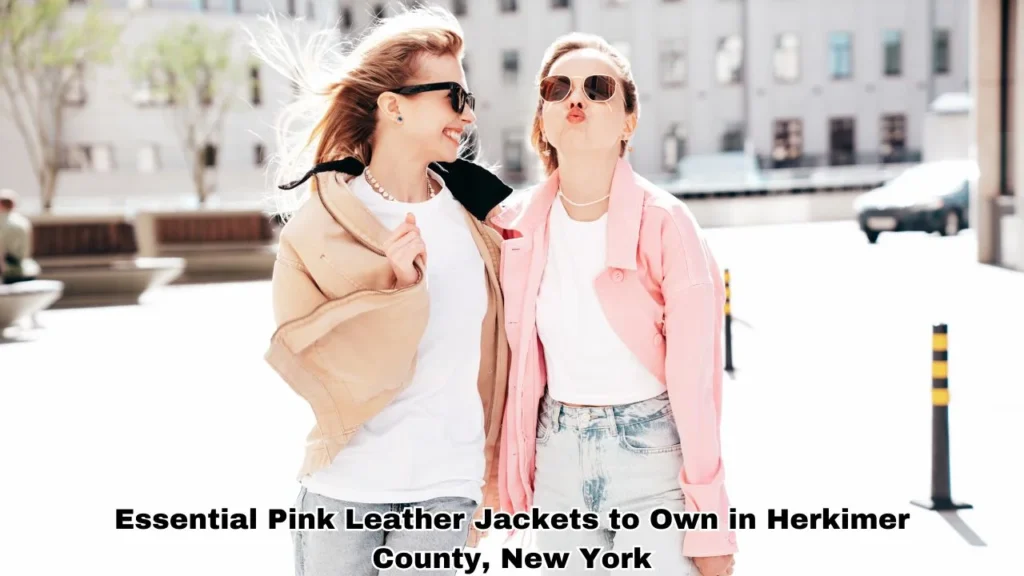 Pink Leather Jacket Leather Jacket Herkimer County