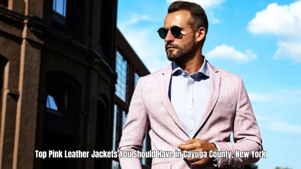 Cayuga County Pink Leather Jacket Leather Jacket