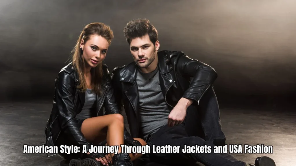 USA men's style leather jacket USA fashion American
