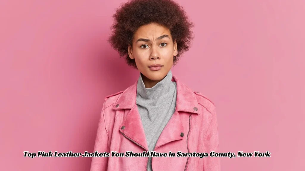 Pink Leather Jacket Saratoga County Leather Jacket