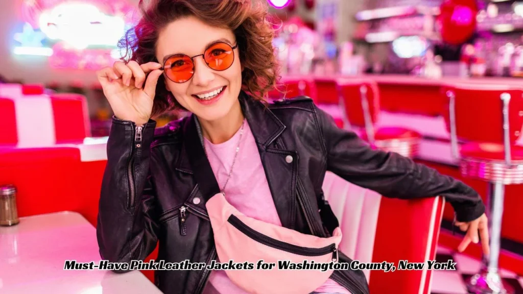 Pink Leather Jacket Leather Jacket Washington County