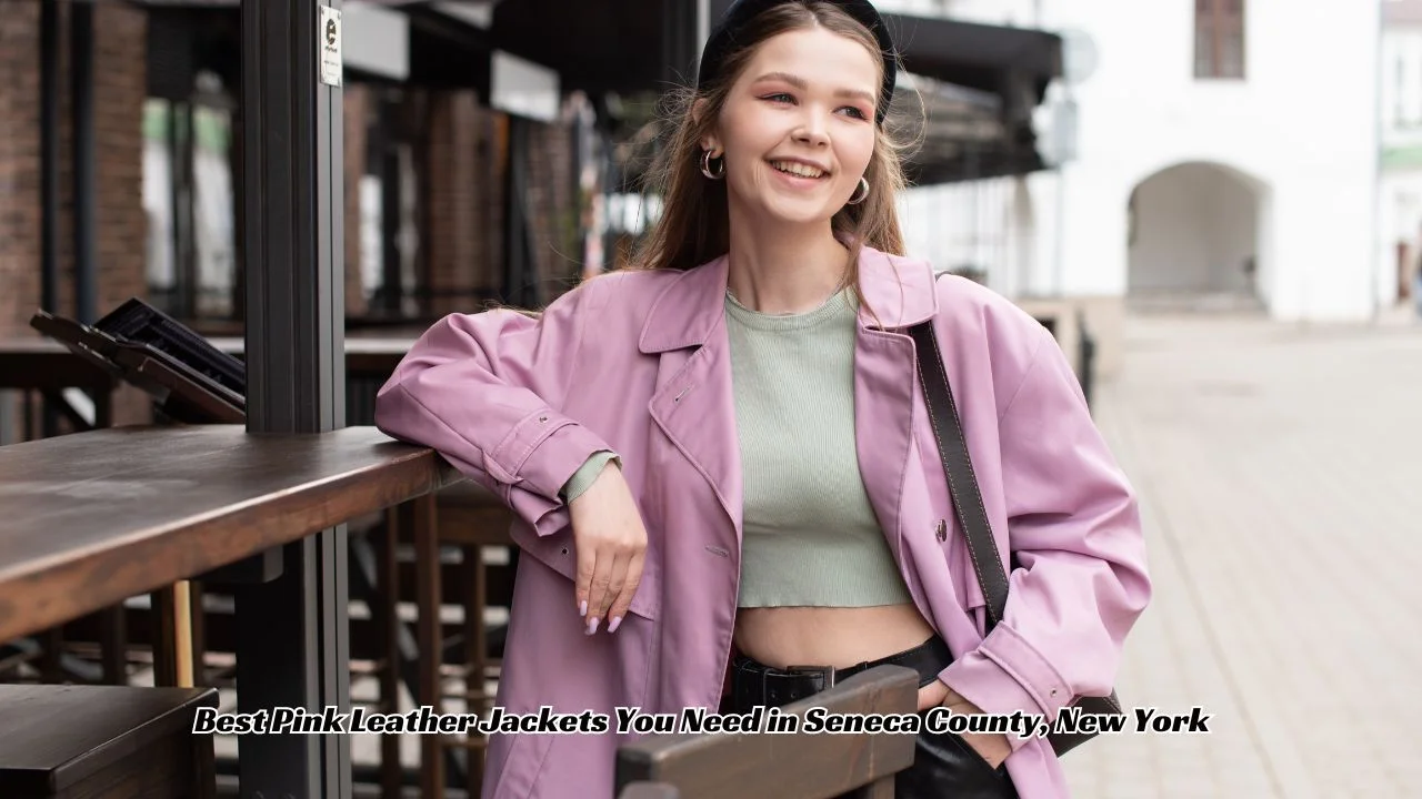 Seneca County Leather Jacket Pink Leather Jacket