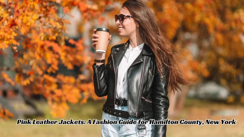 Hamilton County Pink Leather Jacket Leather Jacket