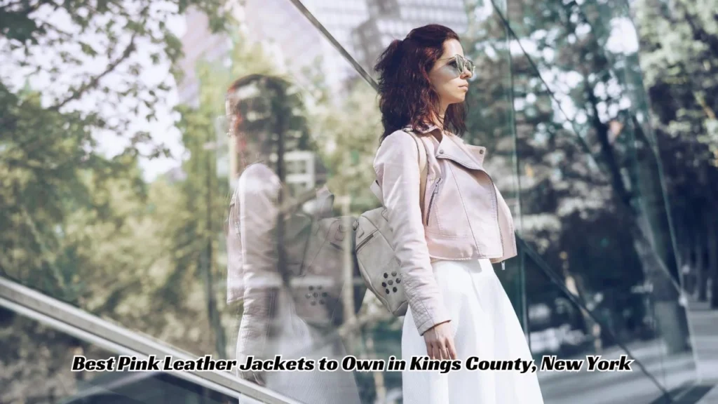 Kings County Pink Leather Jacket Leather Jacket