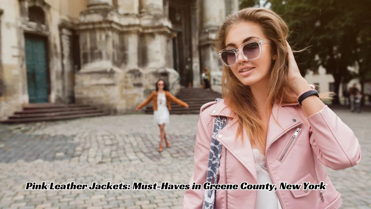 Leather Jacket Pink Leather Jacket Greene County