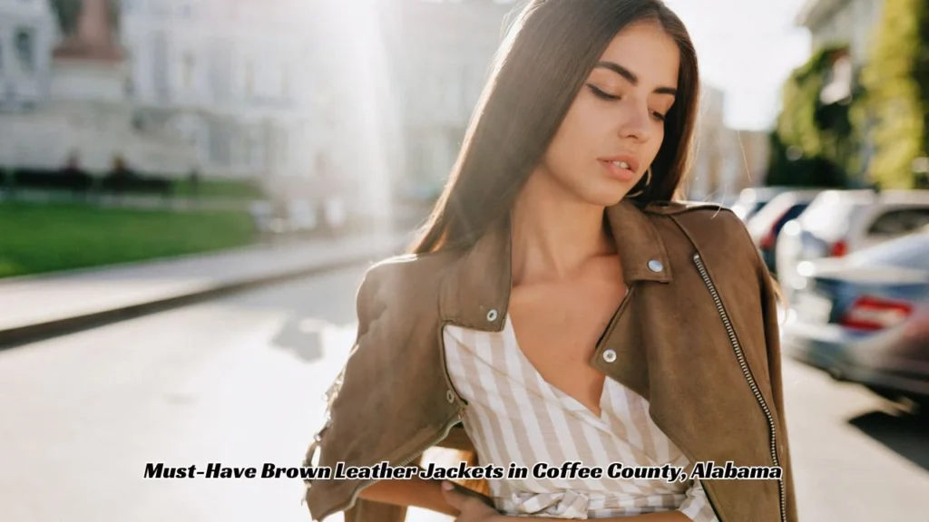Coffee County Brown Leather Jacket