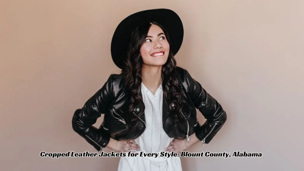 Blount County Cropped Leather Jacket