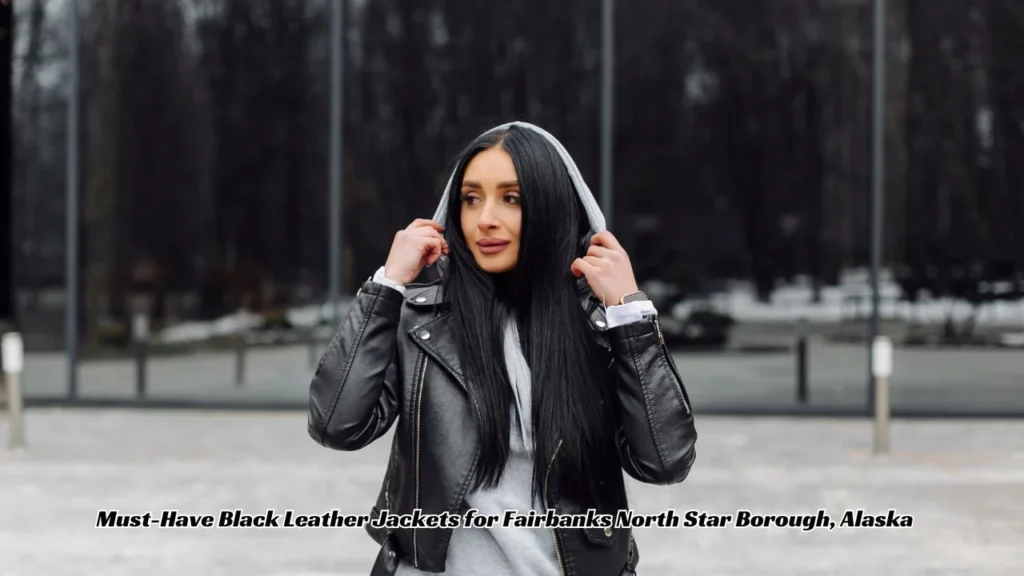 Fairbanks North Star Borough Black Leather Jacket