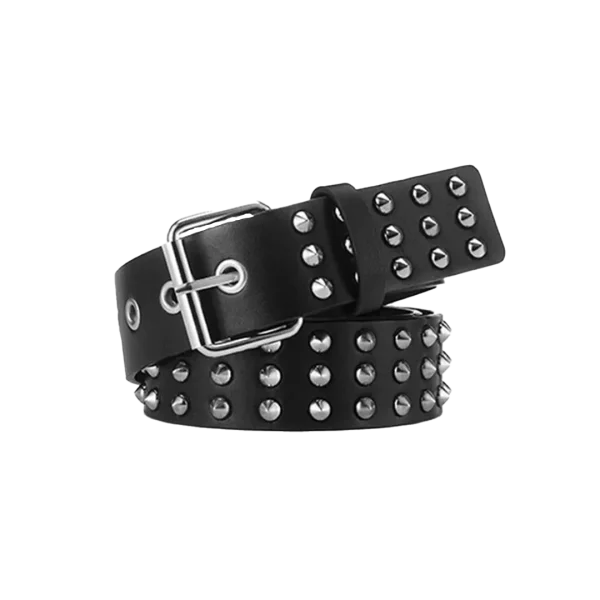 Men's Punk Metal Rivet Geniune Leather Belt