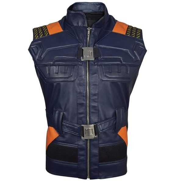 Black Panther Erik Killmonger Leather Vest
