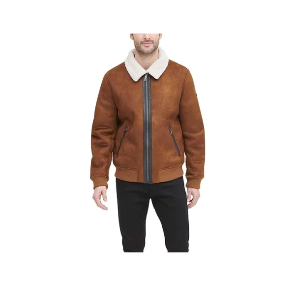 Echo Suede Bomber Jacket - Image 6