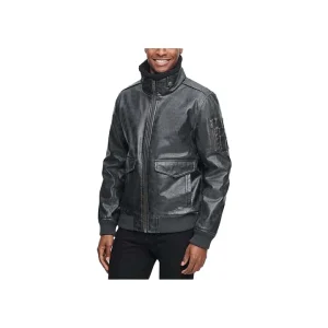 Aero Leather Bomber Jacket