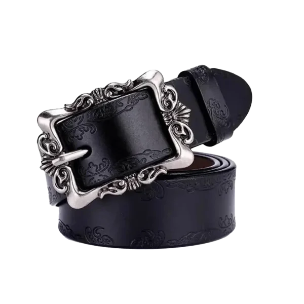 Hot Women Leather Belt Cowskin Punk Luxury Leather Belt