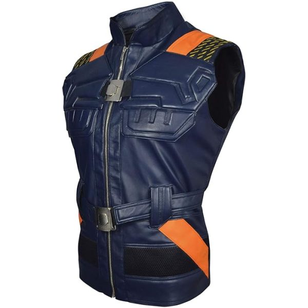 Black Panther Erik Killmonger Leather Vest - Image 2