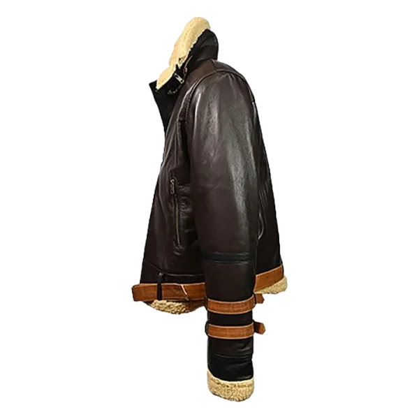Men's Aeronaut Genuine Leather Shearling Jacket - Image 2