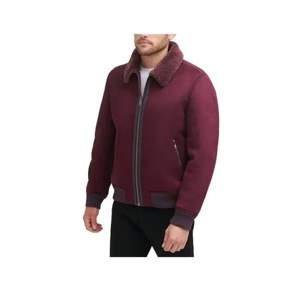 Echo Suede Bomber Jacket - Image 2