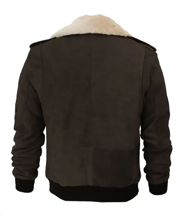 Echo Suede Bomber Jacket - Image 10