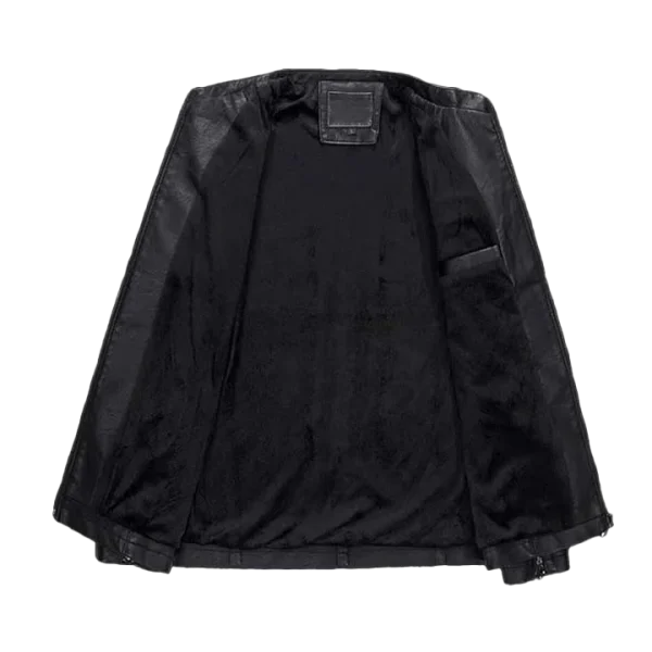 Men's Racer Slim Fit Original Leather Jacket - Image 3