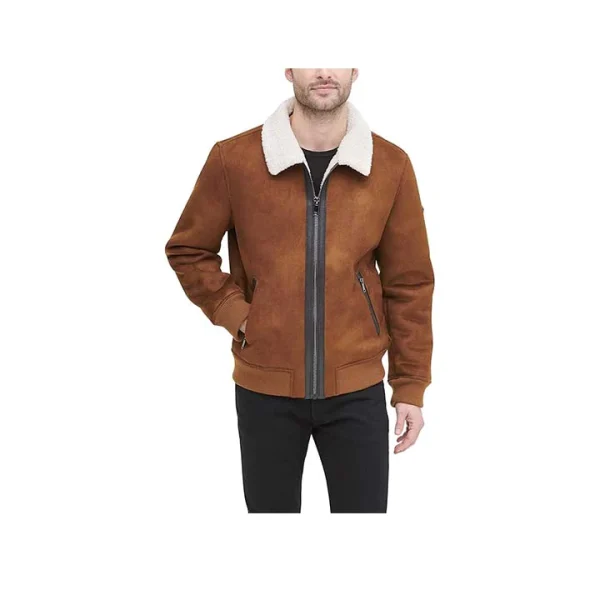 Echo Suede Bomber Jacket - Image 8