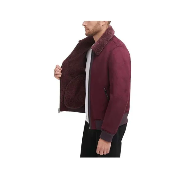 Echo Suede Bomber Jacket - Image 4