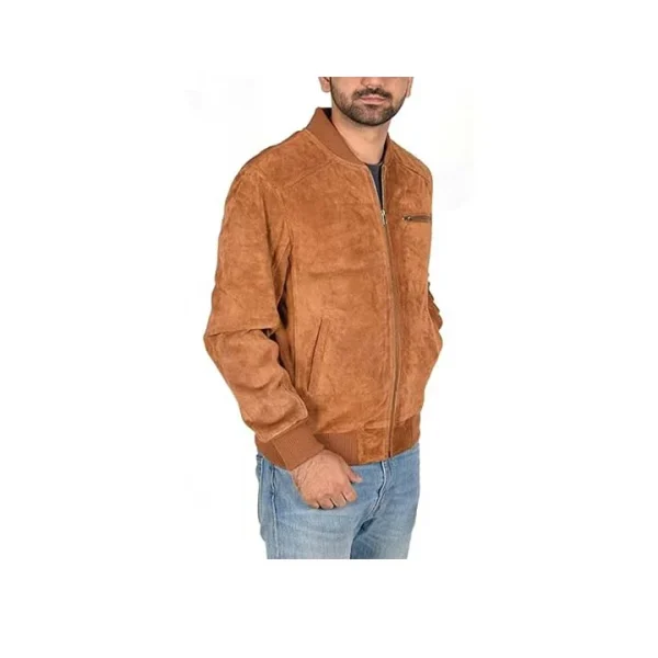 Adamsville Suede Bomber Jacket - Image 11