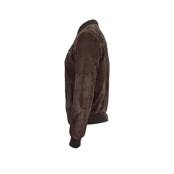 Nebula Suede Bomber Jacket - Image 6