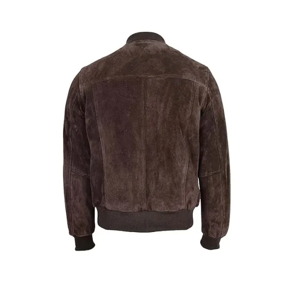 Nebula Suede Bomber Jacket - Image 7