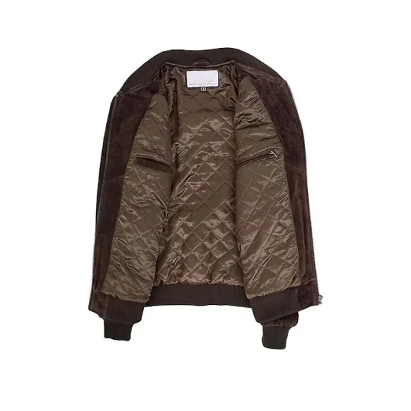 Nebula Suede Bomber Jacket - Image 8