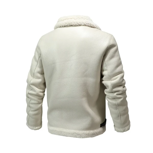 Men's Shearling Winter Original Leather Jacket - Image 6