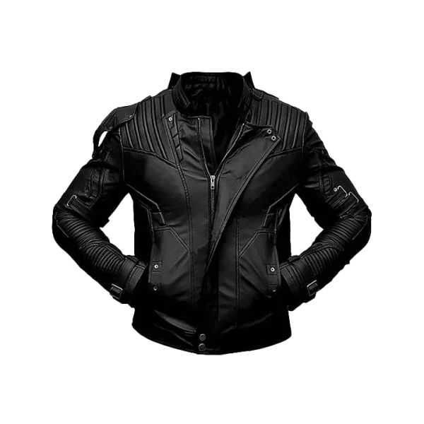 Belted Cuffs Moto Jacket