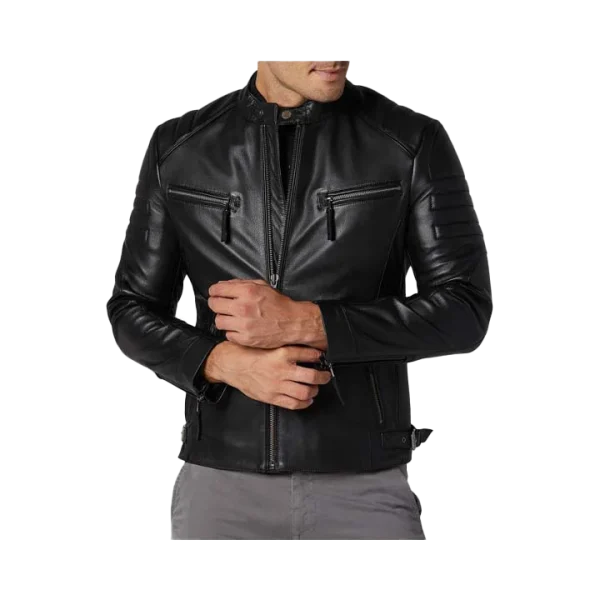 Snap Collar Moto Jacket - Image 2