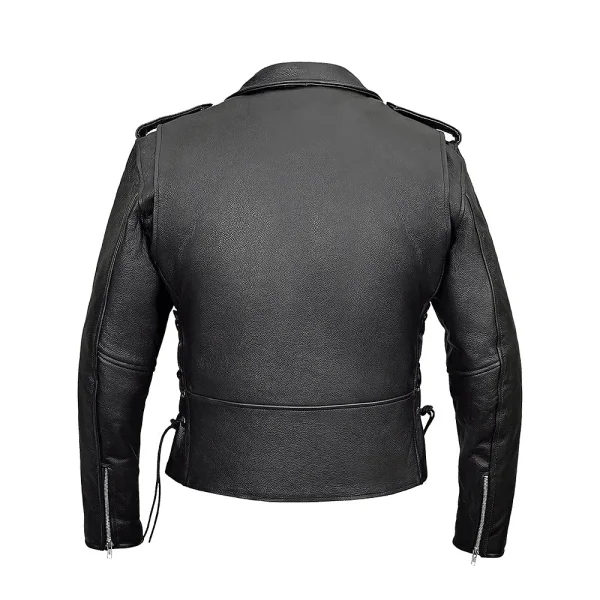 Side Laces Belted Moto Jacket - Image 3