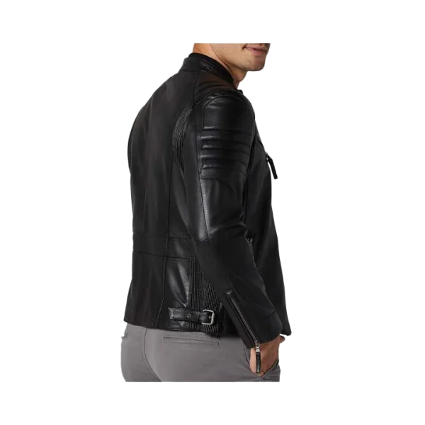 Snap Collar Moto Jacket - Image 3
