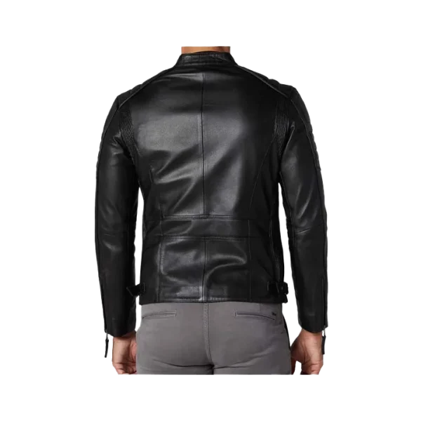 Snap Collar Moto Jacket - Image 5