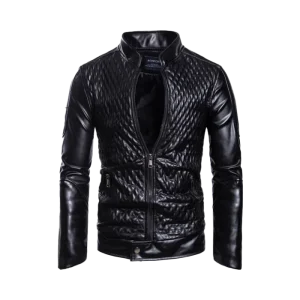 Men's Diamond Quilted Original Leather Jacket