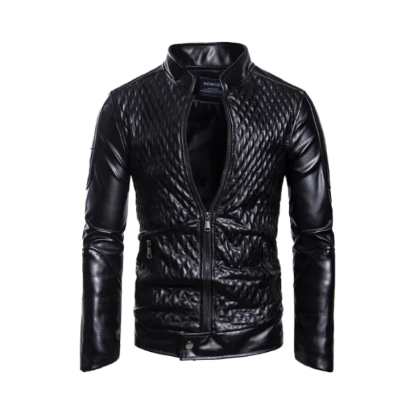 Men's Diamond Quilted Original Leather Jacket
