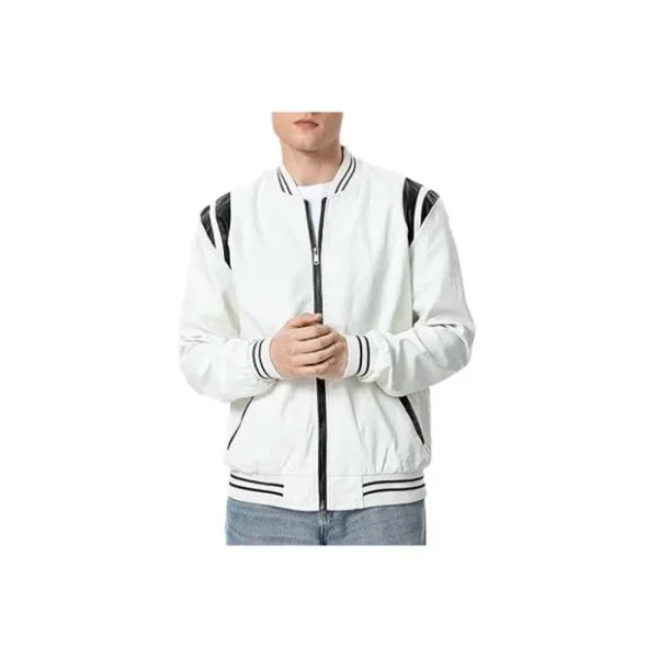 Letterman Varsity Leather Bomber Jacket