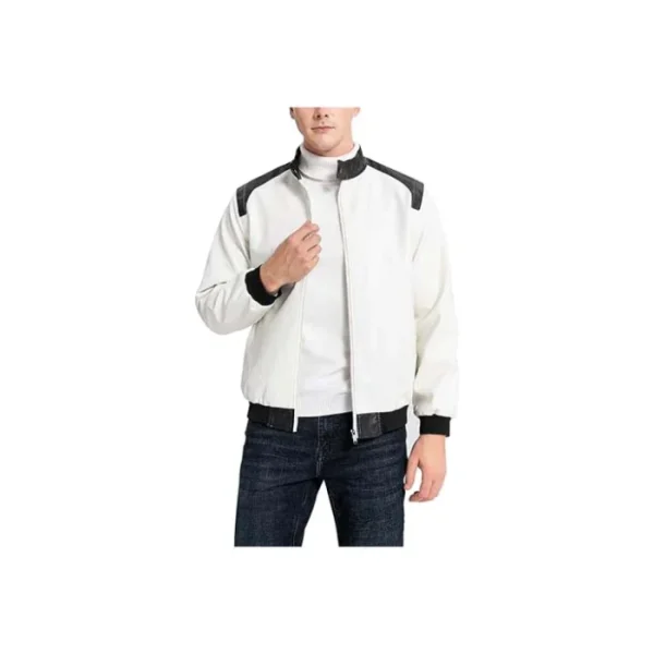 Baseball Varsity Leather Bomber Jacket