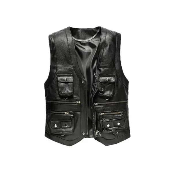 Men's Vintage Commando Leather Vest