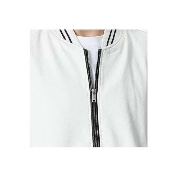 Letterman Varsity Leather Bomber Jacket - Image 2