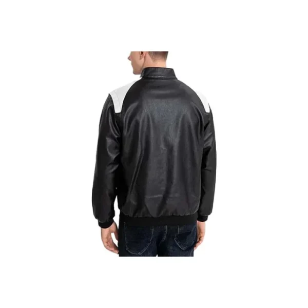 Baseball Varsity Leather Bomber Jacket - Image 5