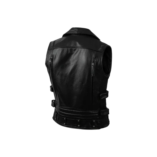 Men's Vintage Full Zip Original Moto Vest - Image 3