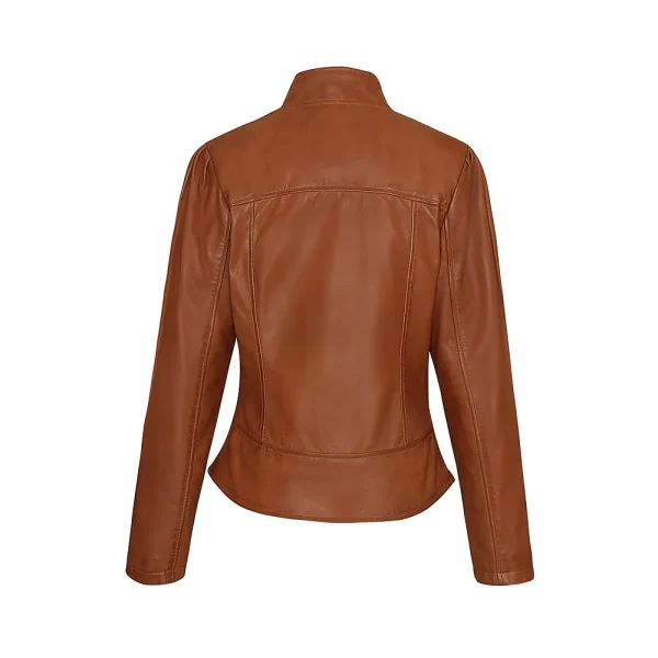 Women's Slim Fit Premium Leather Jacket - Image 6